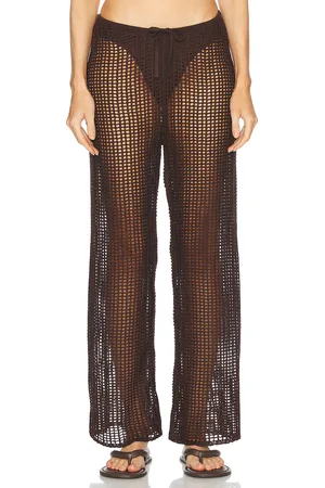 Haight Knit Rebeca Pant in - Chocolate. Size L (also in M, XS).