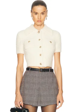 Self-Portrait Fluffy Knit Top in - . Size L (also in M, S, XS).