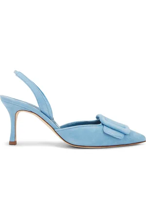 Manolo Blahnik Maysli 70 Pump in - Baby Blue. Size 36 (also in 37.5, 39, 40).