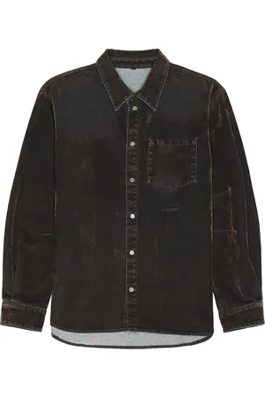 Helmut Lang Curved Shirt in - Brown. Size M (also in S, XL/1X).
