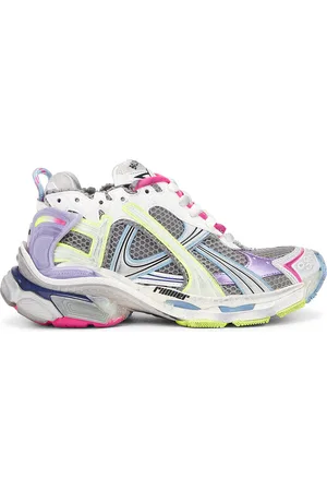 Balenciaga Runner Gradient Sneaker in Grey Lilac Yellow Blue & White - Grey. Size 36 (also in 37, 38, 40).