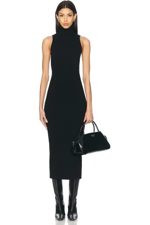 ENZA COSTA Rib Sleeveless Turtleneck Sweater Dress in - . Size L (also in M, XS).