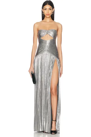 Retrofete Mallory Dress in - Metallic Silver. Size S (also in XL, XS).