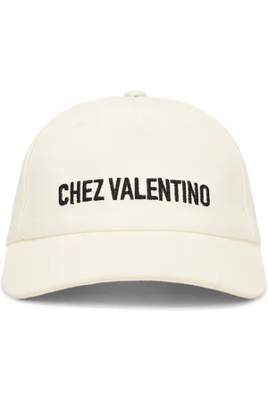 VALENTINO GARAVANI Chez Valentino Baseball Hat in - Black,White. Size 56 (also in 57, 58).