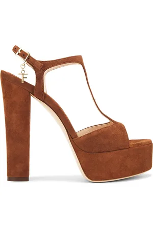 Tom Ford Angelina 130 Platform Sandal in - Brown. Size 39 (also in 39.5, 40, 41).
