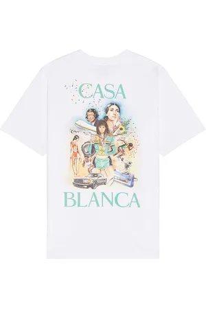 Casablanca Printed T-Shirt in - White. Size L (also in M, S).