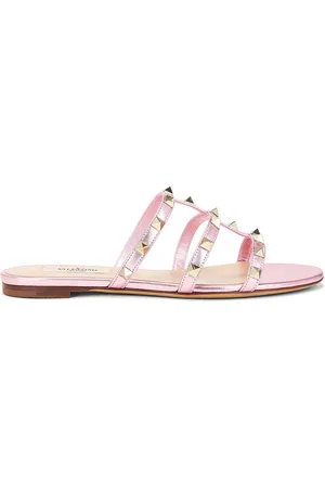 VALENTINO GARAVANI Rockstud Slide in - Pink. Size 36 (also in 36.5, 37, 37.5, 38.5, 39, 39.5, 40, 41).