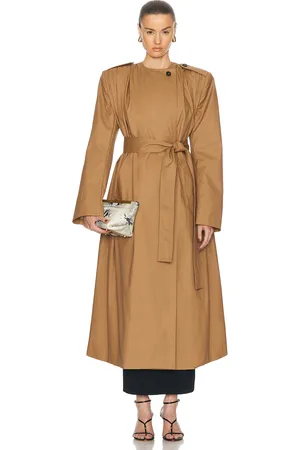 Khaite Minnler Coat in - Tan. Size 0 (also in 4).