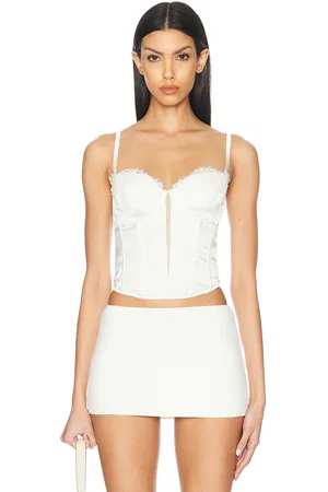 FLEUR DU MAL X Galia Lahav Beaded Iris Lace Bustier in - . Size L (also in M, S, XS).