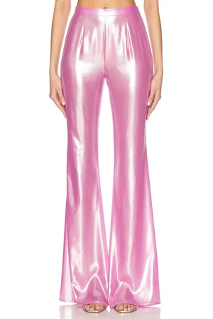 PRISCAVera Fitted Flared Pant in - Pink. Size M (also in S, XS).
