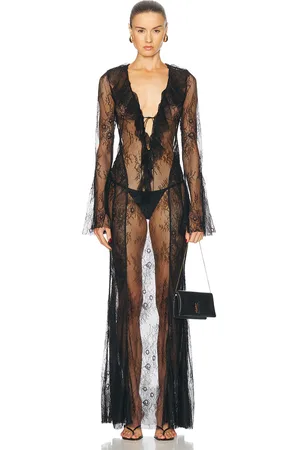 Bananhot Nori Maxi Dress in - Black. Size M (also in S, XS).