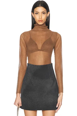 SER.O.YA Piper Sweater in - Brown. Size L (also in M, S, XL, XS).