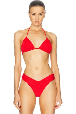 Bananhot Jasmin Bikini Top in - Red. Size L (also in S, XS).