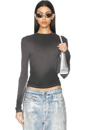 Acne Studios Erman Long Sleeve T-shirt in - Charcoal. Size L (also in M).