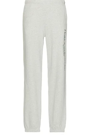 Sporty & Rich H&W Crest Sweatpant in - Light Grey. Size L (also in M, S, XL/1X).