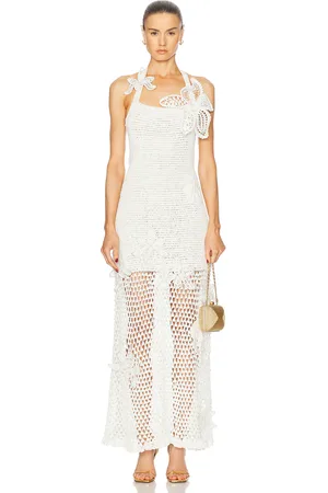 Oscar de la Renta Halter Midi Dress in - . Size L (also in S).
