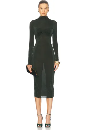 SER.O.YA Bailey Midi Dress in - Green. Size L (also in M, S, XL, XS).