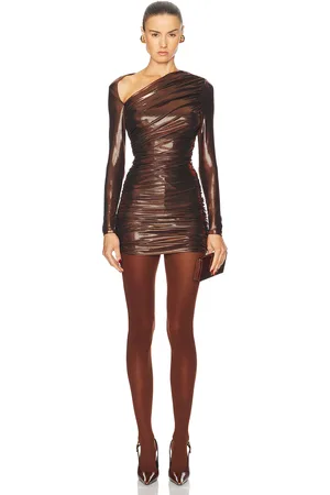 Retrofete Kaylor Dress in - Metallic Bronze. Size S (also in XL, XS).