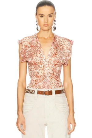 Isabel Marant Lonea Top in - Red. Size 36 (also in 42).