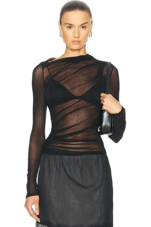 ENZA COSTA Long Sleeve Slash Top in - . Size M (also in XS).