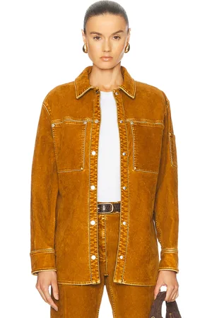 Salvatore Ferragamo Shirt Jacket in - Rust. Size 38 (also in ).