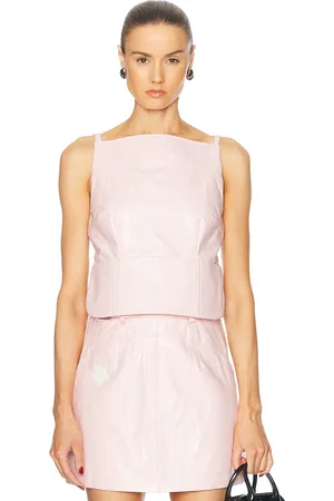 SANDY LIANG Kiki Top in - Pink. Size L (also in M, S, XS).