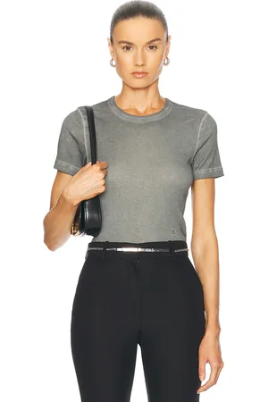 Helmut Lang Shrunken T-Shirt in - Grey. Size XS (also in ).