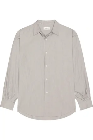 Saturdays NYC Regular Collar Stripe Shirt in - Blue. Size L (also in M, S, XL/1X).