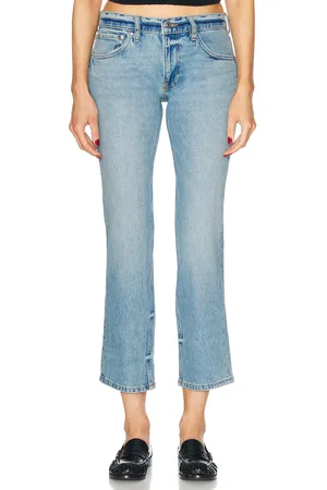 EB DENIM Lola Slim Cigarette in - Blue. Size 24 (also in 25, 27, 30).