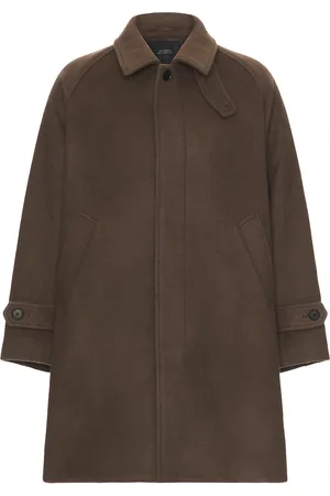 Saturdays NYC Double Weave Wool Overcoat in - Brown. Size XL/1X (also in ).