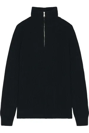 Ghiaia Cashmere Virgin Wool Barracuda Quarter Zip in - . Size L (also in M, S, XL/1X).