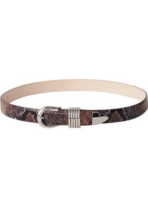 DEHANCHE Hollyhock Snake Belt in - Brown. Size L (also in S, XL).
