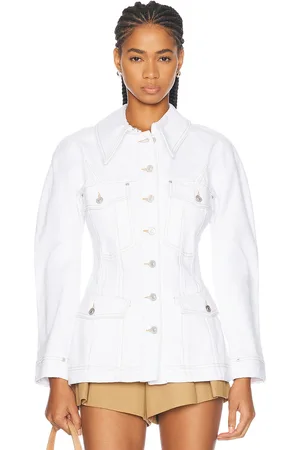 Givenchy Tailored Denim Jacket in - White. Size 34 (also in ).