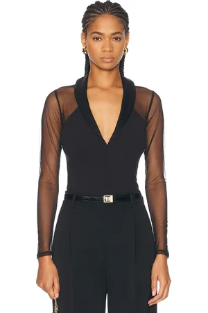 FLEUR DU MAL Tuxedo Bodysuit in - . Size L (also in S, XS).