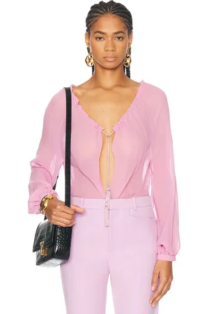 Tom Ford Long Sleeve Blouse in - Pink. Size 34 (also in 36, 38, 40).