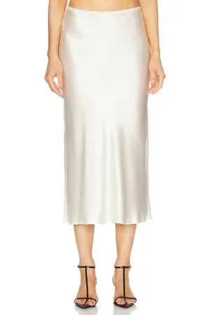 EAVES Chana Silk Midi Skirt in - . Size L (also in M, S, XL).