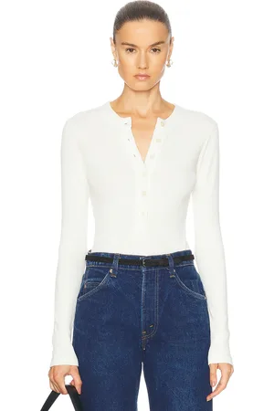 Citizens of Humanity Varra Henley in - White. Size L (also in M, XS).