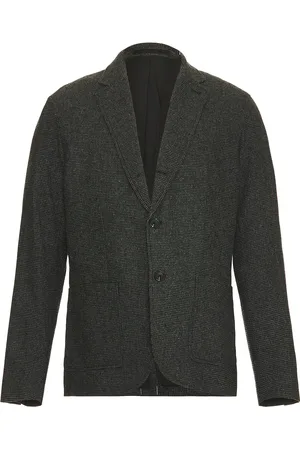 CLUB MONACO Wool Houndstooth Blazer in - Black. Size 38 (also in 40, 42, 44).