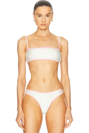 Shani Sia Bikini Top in - Cream. Size L (also in M, S, XS).