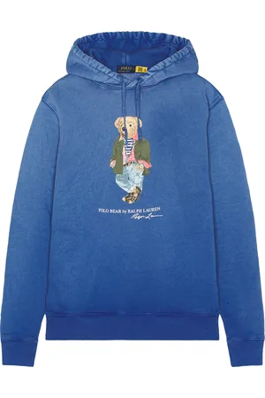 Ralph Lauren Bear Hoodie in - Blue. Size L (also in S).