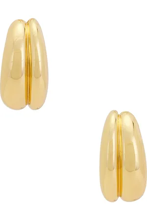 Jennifer Fisher Chavez Huggie Earrings in - Metallic Gold. Size all.