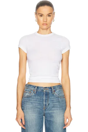 ENZA COSTA Cashmere Cap Sleeve Crewneck Top in - . Size L (also in M, S, XL, XS).
