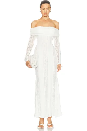 CHARO RUIZ IBIZA Minerva Long Dress in - White. Size L (also in M, S, XS).