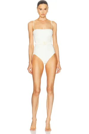 JOHANNA ORTIZ Whispering Tides One Piece Swimsuit in - Cream. Size XS (also in ).