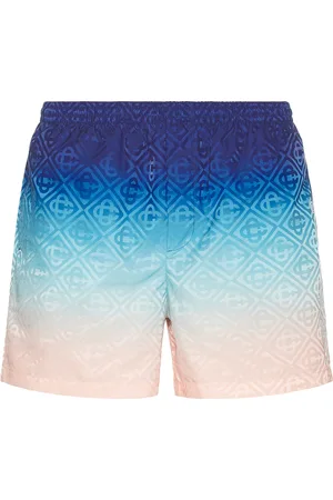 Casablanca Printed Swim Shorts in - Blue. Size L (also in S, XL/1X).