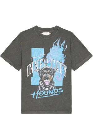 HONOR THE GIFT Inner City Hounds T-Shirt in - Charcoal. Size M (also in ).