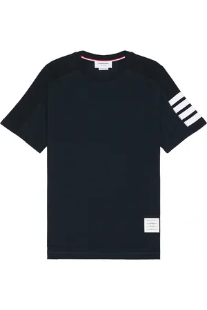 Thom Browne Short Sleeve Tee in - Blue. Size 1 (also in 2, 3, 4).