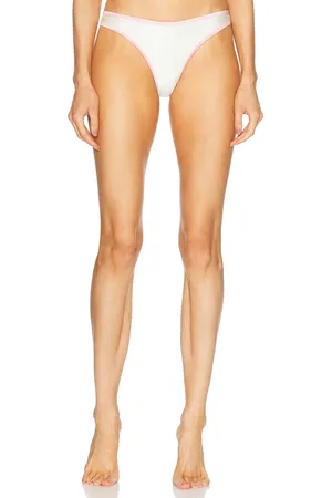 Shani Sable Bikini Bottom in - Cream. Size L (also in M, S, XS).