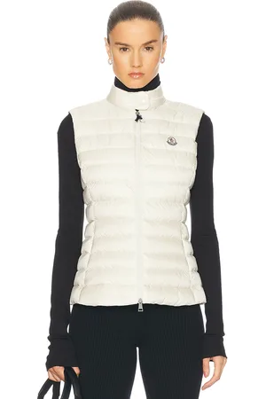 Moncler Ignes Vest in - Beige. Size 2/M (also in 3/L).