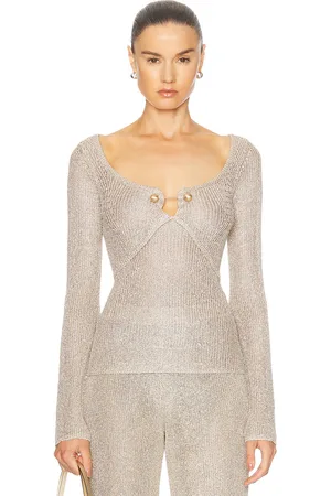 Cult Gaia Kezia Top in - Beige. Size L (also in XS).
